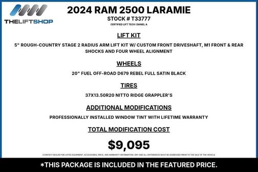 Granite Crystal Metallic Clearcoat 2024 RAM 2500 Laramie Crew Cab 4x4 6'4' Box