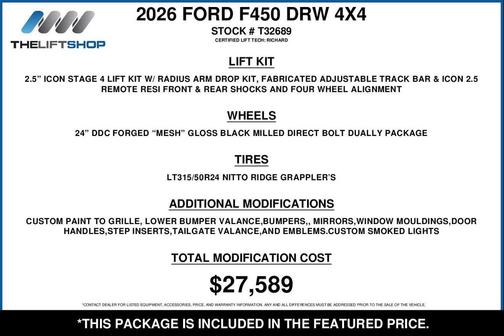 Gray 2026 Ford F-450 Platinum