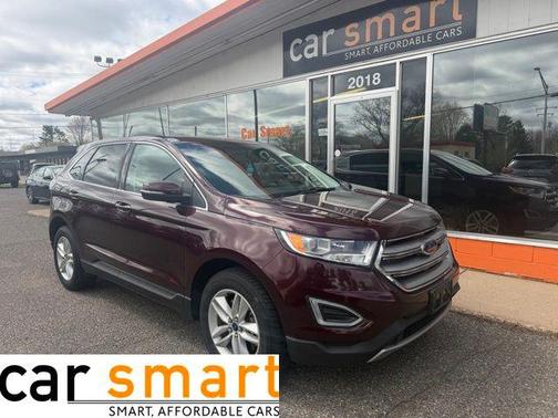 Burgundy 2018 Ford Edge SEL