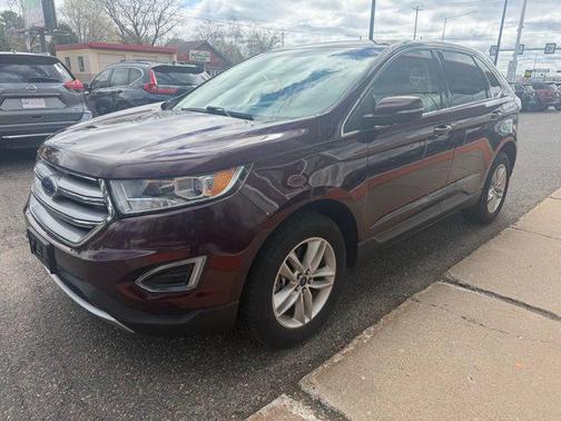 Burgundy 2018 Ford Edge SEL