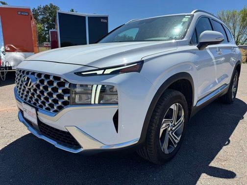 Quartz White 2021 Hyundai SANTA FE SEL 2.4