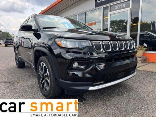 Diamond Black Crystal Pearlcoat 2022 Jeep Compass Limited