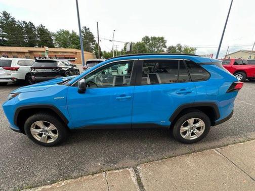 Blue Flame 2021 Toyota RAV4 Hybrid LE