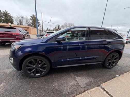 Kona Blue 2016 Ford Edge Sport