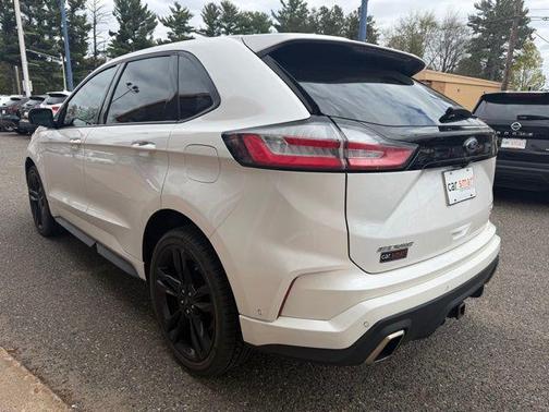 White Platinum Clearcoat Metallic 2019 Ford Edge ST