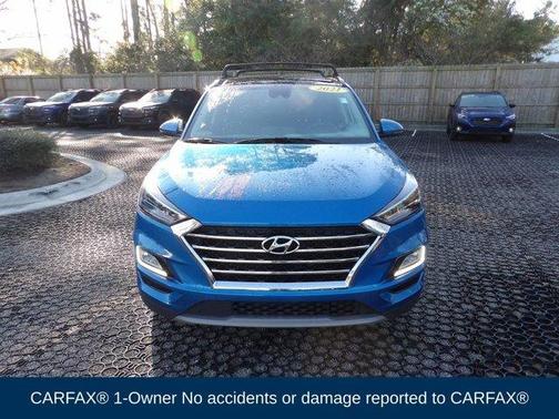 Aqua Blue 2021 Hyundai TUCSON Ultimate