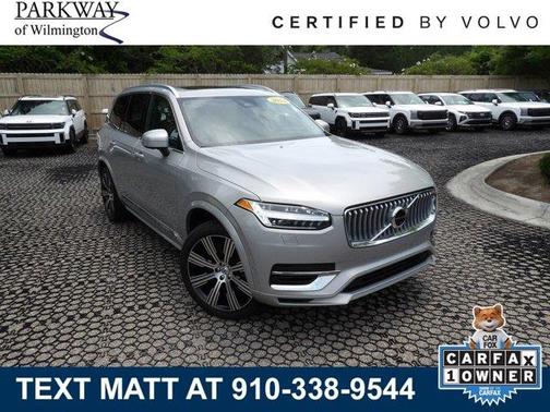 Silver 2024 Volvo XC90 Recharge Plug-In Hybrid T8 Ultimate 6-Seater