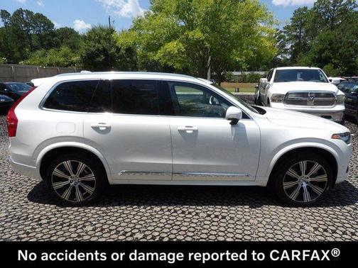 Crystal White 2025 Volvo XC90 Plug-In Hybrid T8 Plus 7-Seater