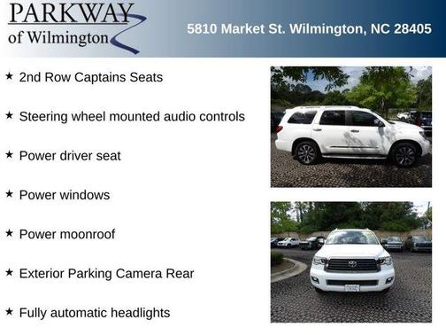 Super White 2018 Toyota Sequoia Limited