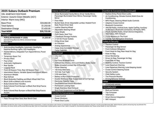 2025 Subaru Outback Premium
