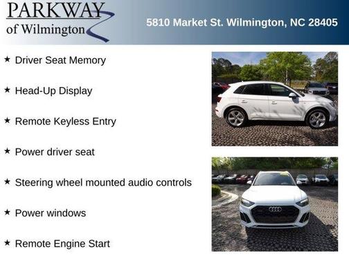 Glacier White Metallic 2025 Audi Q5 45 S line quattro Premium