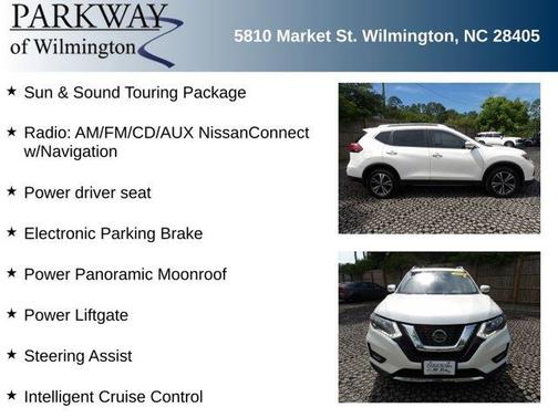 White 2019 Nissan Rogue SV