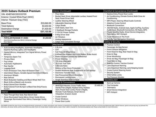 2025 Subaru Outback Premium