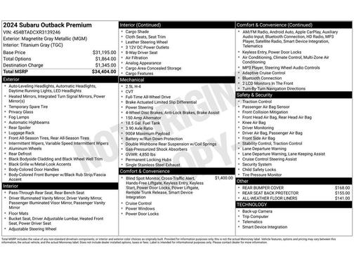 2024 Subaru Outback Premium