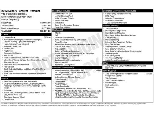 2022 Subaru Forester Premium