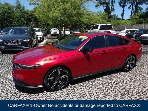 Red 2024 Honda Accord Hybrid Sport