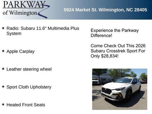 Crystal White Pearl 2026 Subaru Crosstrek Sport