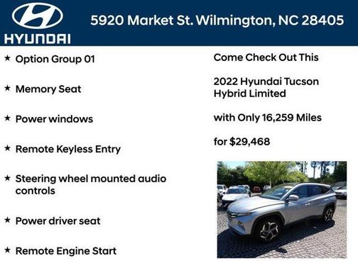 Shimmering Silver 2022 Hyundai TUCSON Hybrid Limited