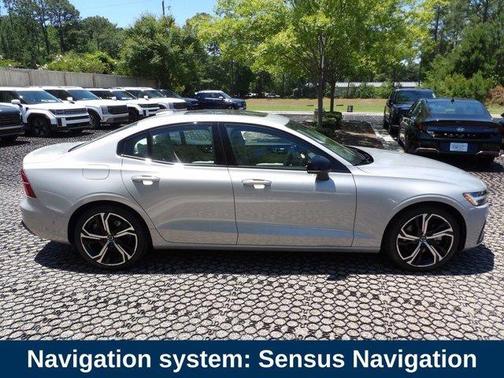 Silver 2024 Volvo S60 B5 Ultimate Dark Theme