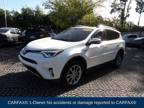 Blizzard Pearl 2018 Toyota RAV4 Hybrid Limited