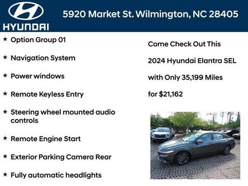 Gray 2024 Hyundai ELANTRA SEL