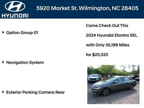 Gray 2024 Hyundai ELANTRA SEL
