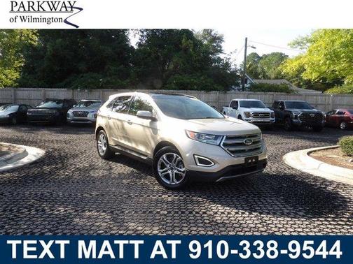 White Gold Metallic 2018 Ford Edge Titanium