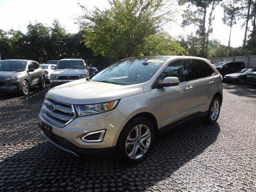 White Gold Metallic 2018 Ford Edge Titanium