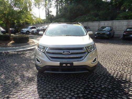 White Gold Metallic 2018 Ford Edge Titanium