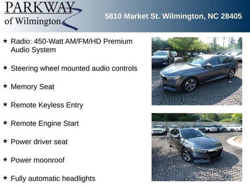 Gray 2019 Honda Accord EX-L