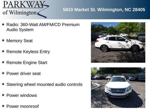 White 2013 Honda Crosstour EX-L