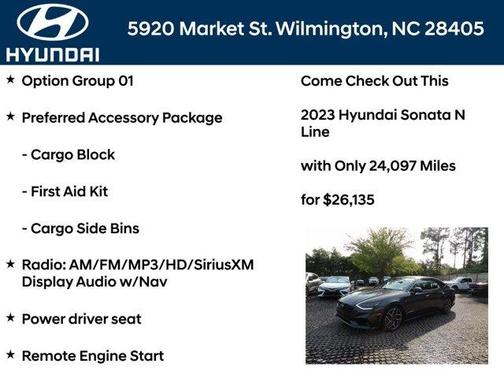 Gray 2023 Hyundai SONATA N Line