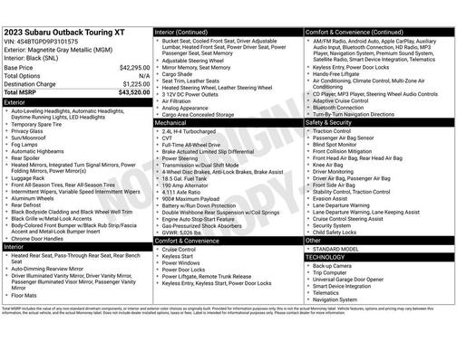 2023 Subaru Outback Touring XT