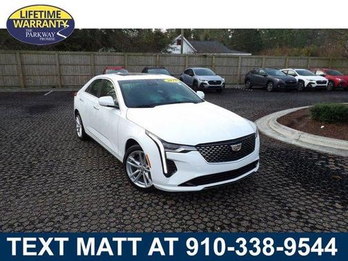 Summit White 2023 Cadillac CT4 Luxury