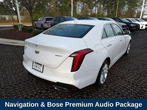 Summit White 2023 Cadillac CT4 Luxury