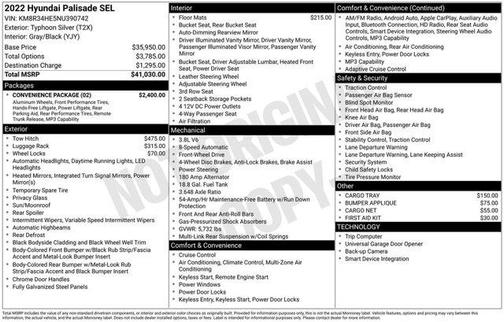 Silver 2022 Hyundai PALISADE SEL