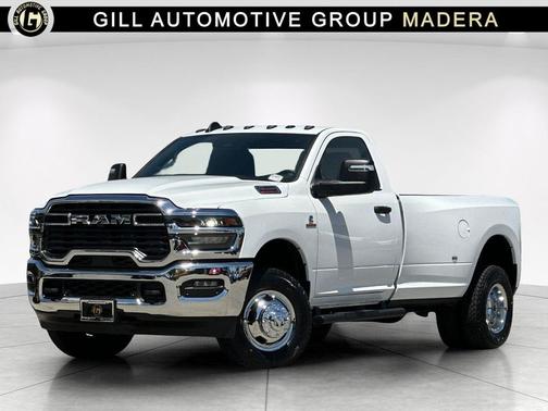 Bright White Clearcoat 2026 RAM 3500 Tradesman Regular Cab 4x4 8' Box