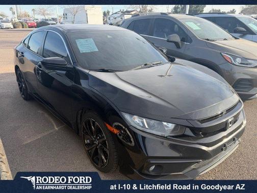 Crystal Black Pearl 2019 Honda Civic SPORT Sedan