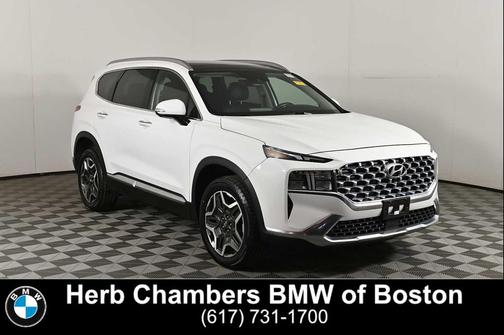 Serenity White Pearl 2023 Hyundai SANTA FE HEV SEL Premium