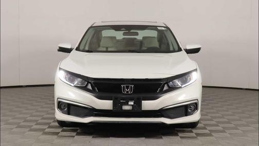 Platinum White Pearl 2019 Honda Civic EX