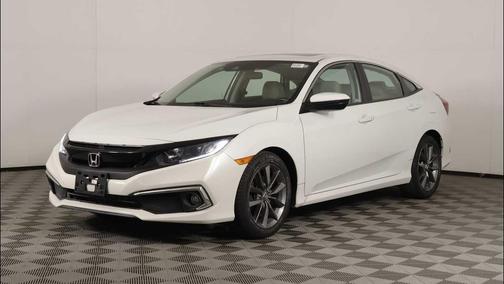 Platinum White Pearl 2019 Honda Civic EX