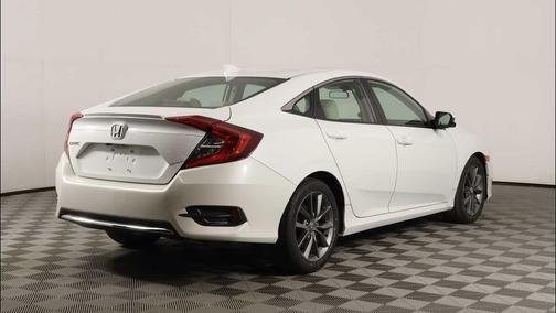 Platinum White Pearl 2019 Honda Civic EX