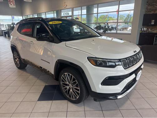 Bright White Clearcoat 2022 Jeep Compass Limited