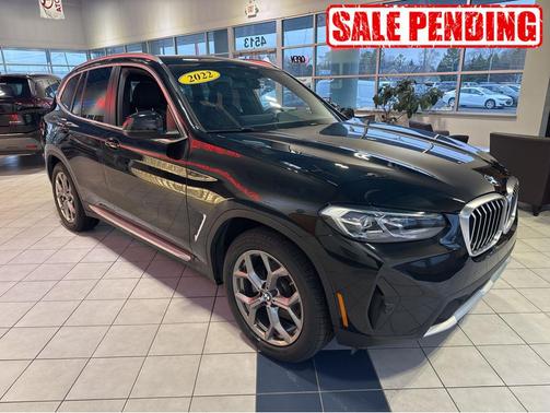 Black Sapphire Metallic 2022 BMW X3 xDrive30i