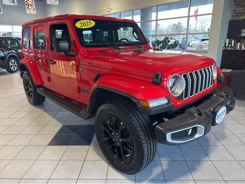 Firecracker Red Clearcoat 2025 Jeep Wrangler 4xe Sahara