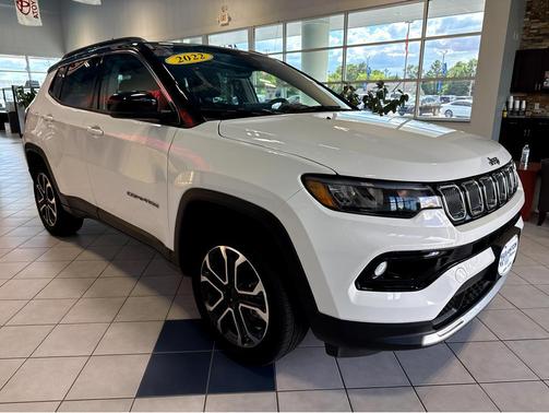 Bright White Clearcoat 2022 Jeep Compass Limited