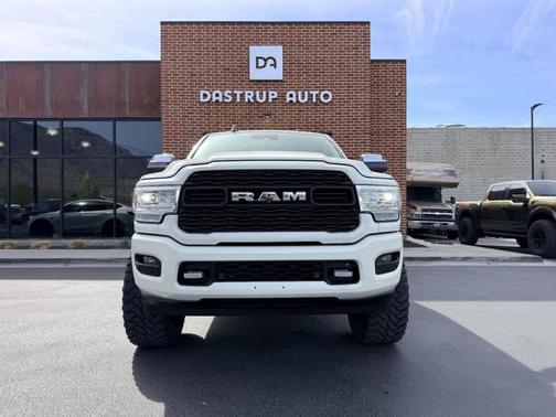 Pearl White 2019 RAM 3500 Limited Crew Cab 4x4 6'4' Box