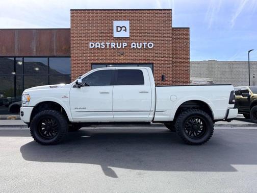 Pearl White 2019 RAM 3500 Limited Crew Cab 4x4 6'4' Box