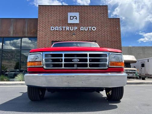 Red 1992 Ford F-150 Custom