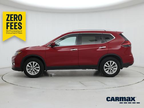 Red 2017 Nissan Rogue SV